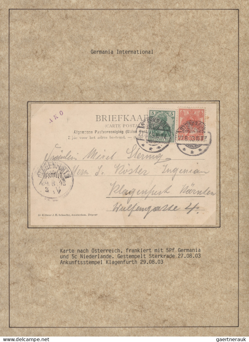 Deutsches Reich - Germania: 1900-1920 (ca), Germania-Ausgaben, Spezialsammlung G