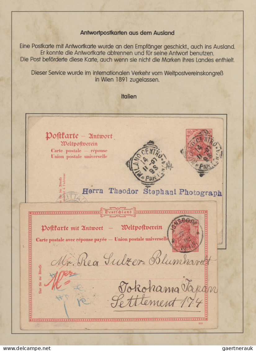 Deutsches Reich - Germania: 1900-1920 (ca), Germania-Ausgaben, Spezialsammlung G