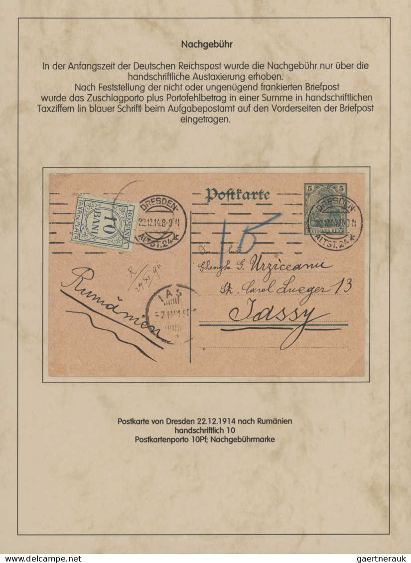 Deutsches Reich - Germania: 1900-1920 (ca), Germania-Ausgaben, Spezialsammlung G