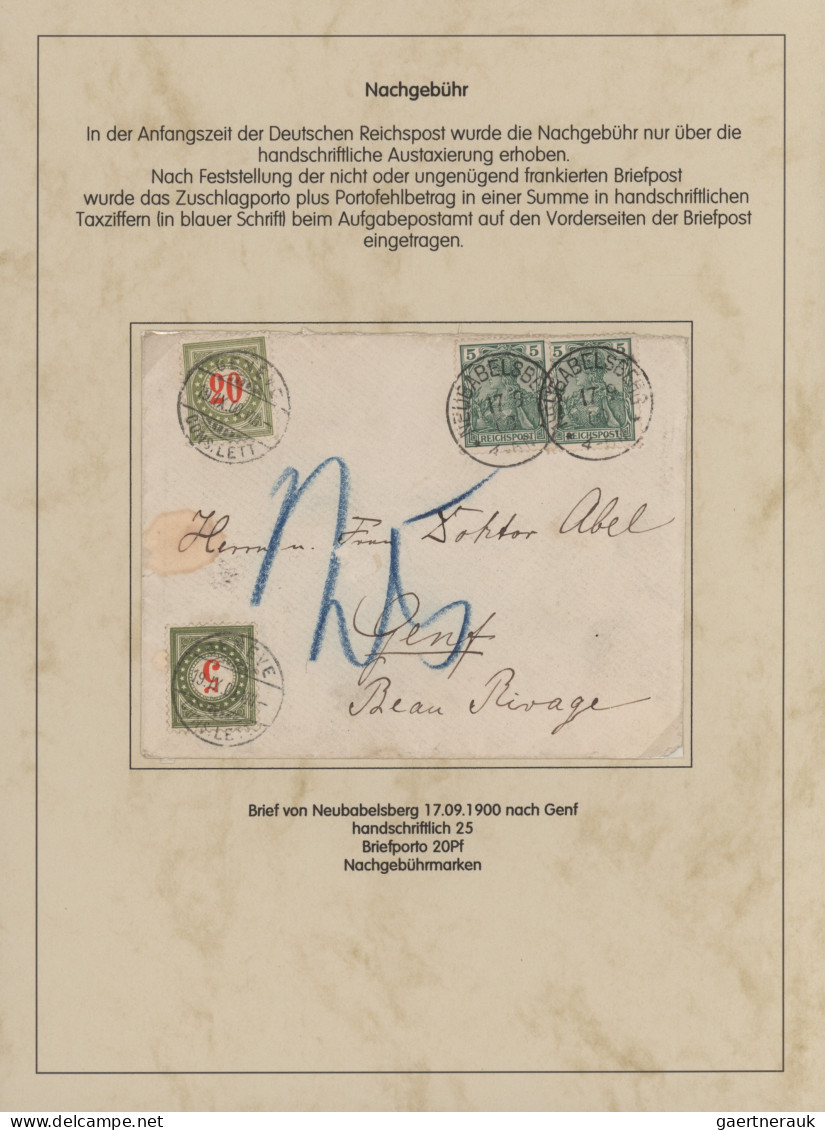 Deutsches Reich - Germania: 1900-1920 (ca), Germania-Ausgaben, Spezialsammlung G