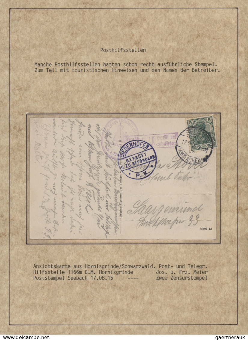 Deutsches Reich - Germania: 1900-1920 (ca), Germania-Ausgaben, Spezialsammlung K