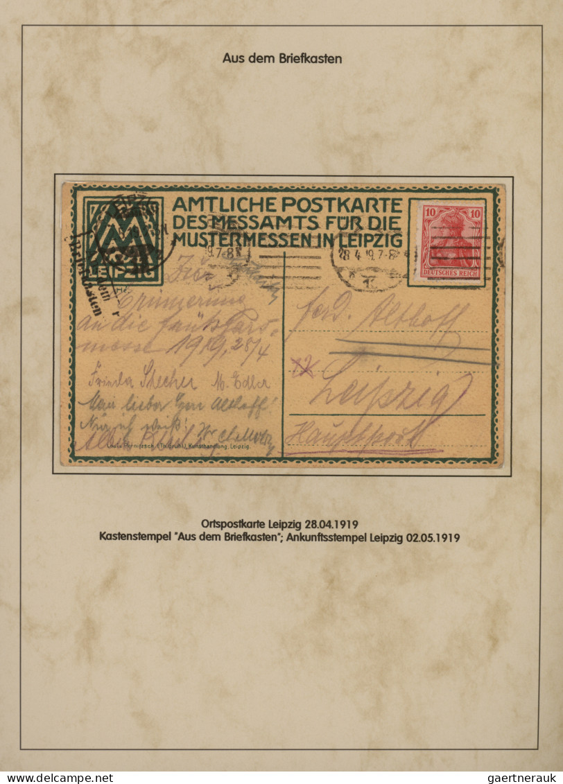 Deutsches Reich - Germania: 1900-1920 (ca), Germania-Ausgaben, Spezialsammlung N