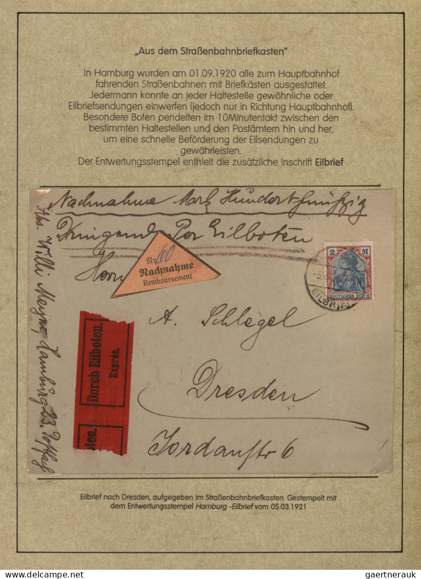 Deutsches Reich - Germania: 1900-1920 (ca), Germania-Ausgaben, Spezialsammlung N