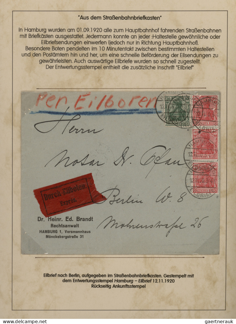 Deutsches Reich - Germania: 1900-1920 (ca), Germania-Ausgaben, Spezialsammlung N