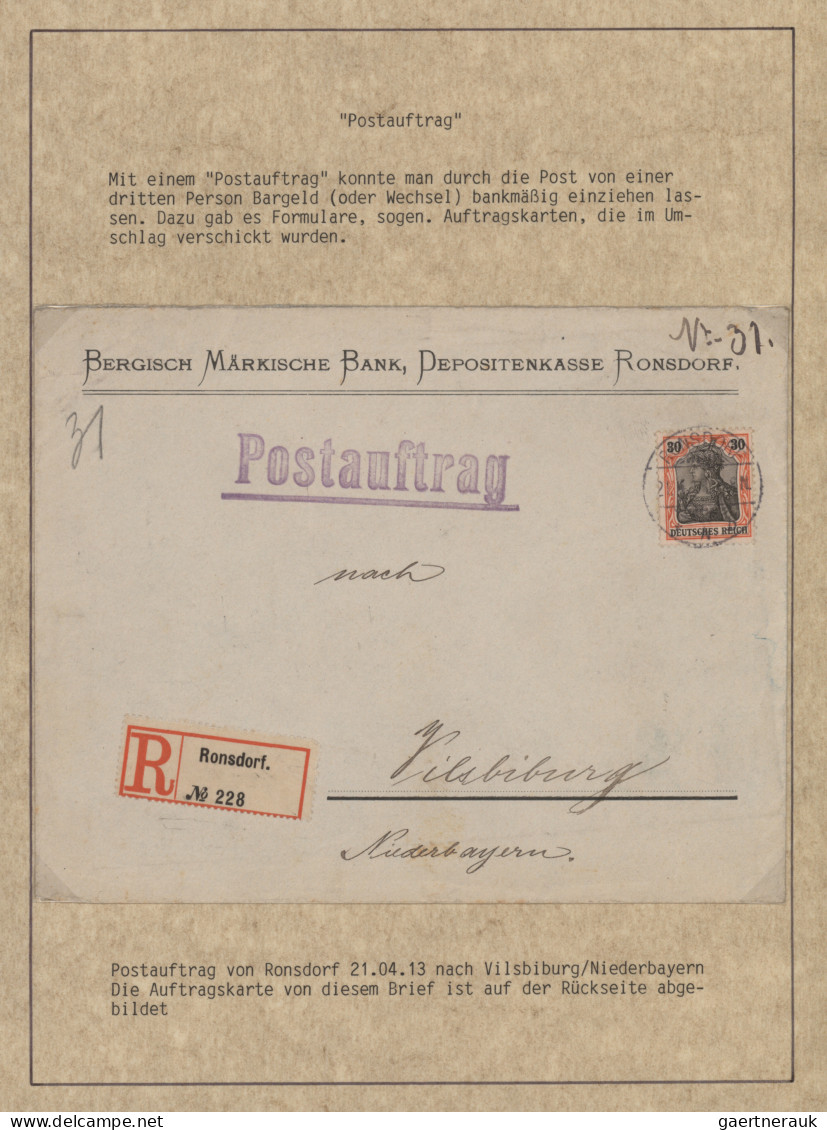 Deutsches Reich - Germania: 1900-1920 (ca), Germania-Ausgaben, Spezialsammlung P - Colecciones