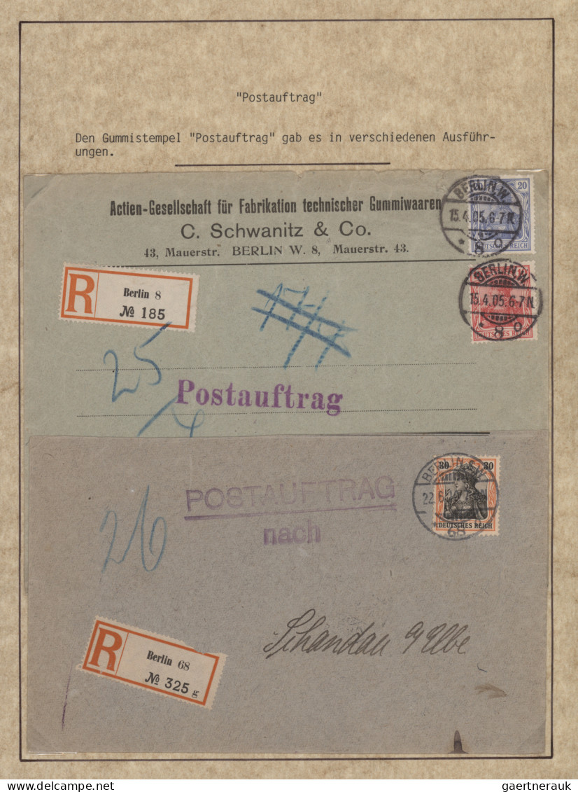 Deutsches Reich - Germania: 1900-1920 (ca), Germania-Ausgaben, Spezialsammlung P - Collections