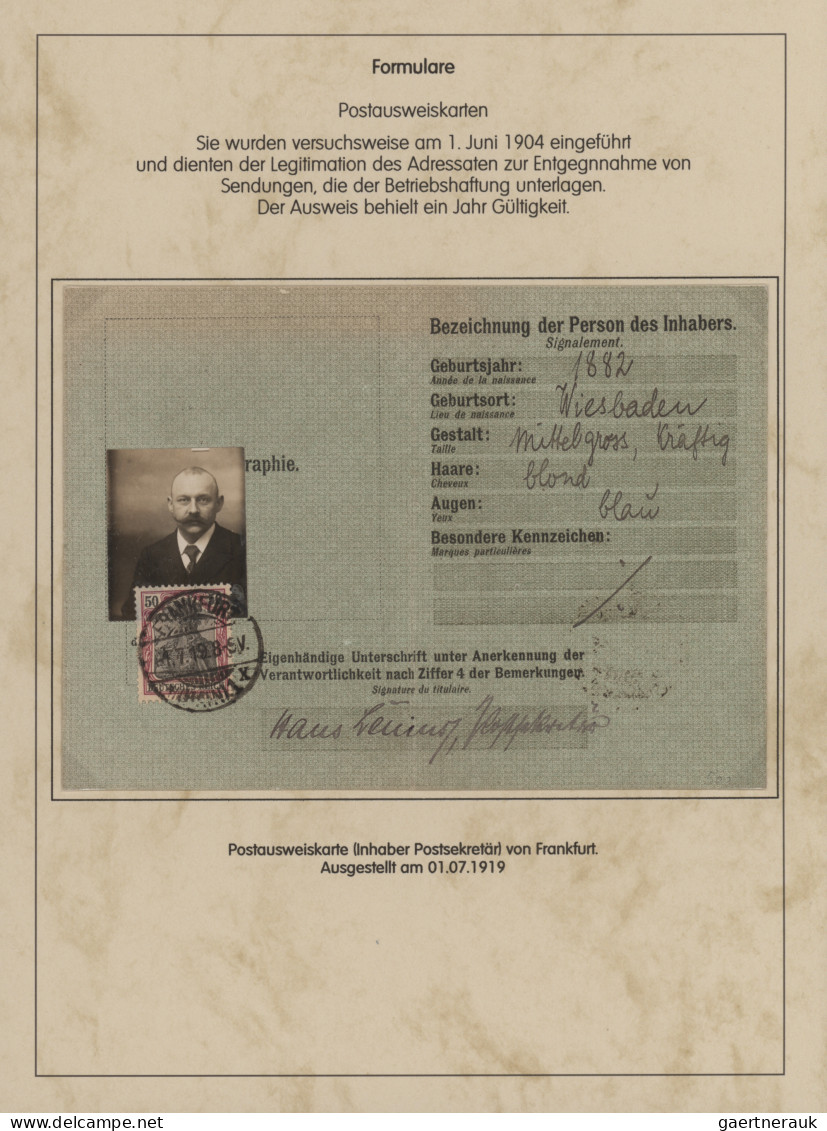 Deutsches Reich - Germania: 1900-1920 (ca), Germania-Ausgaben, Spezialsammlung P - Colecciones