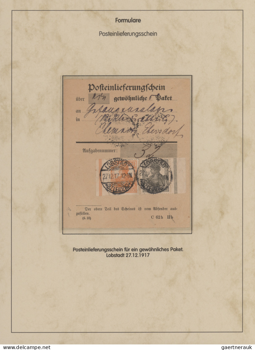 Deutsches Reich - Germania: 1900-1920 (ca), Germania-Ausgaben, Spezialsammlung P