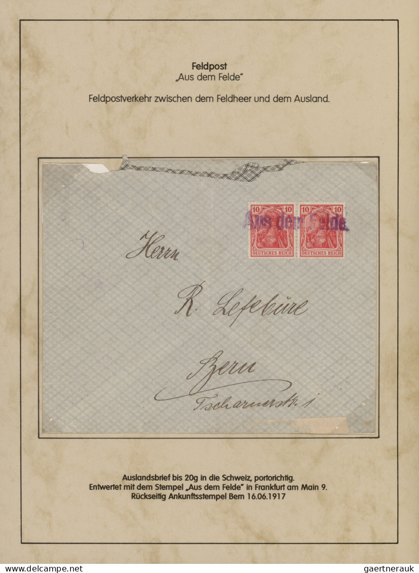 Deutsches Reich - Germania: 1900-1920, Germania-Ausgaben, Spezialsammlung Von Ca - Sammlungen