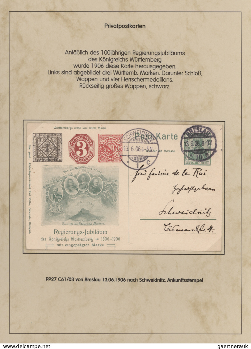 Deutsches Reich - Germania: 1900-1922, Germania-Ausgaben, Sammlung Von 38 Privat - Collections