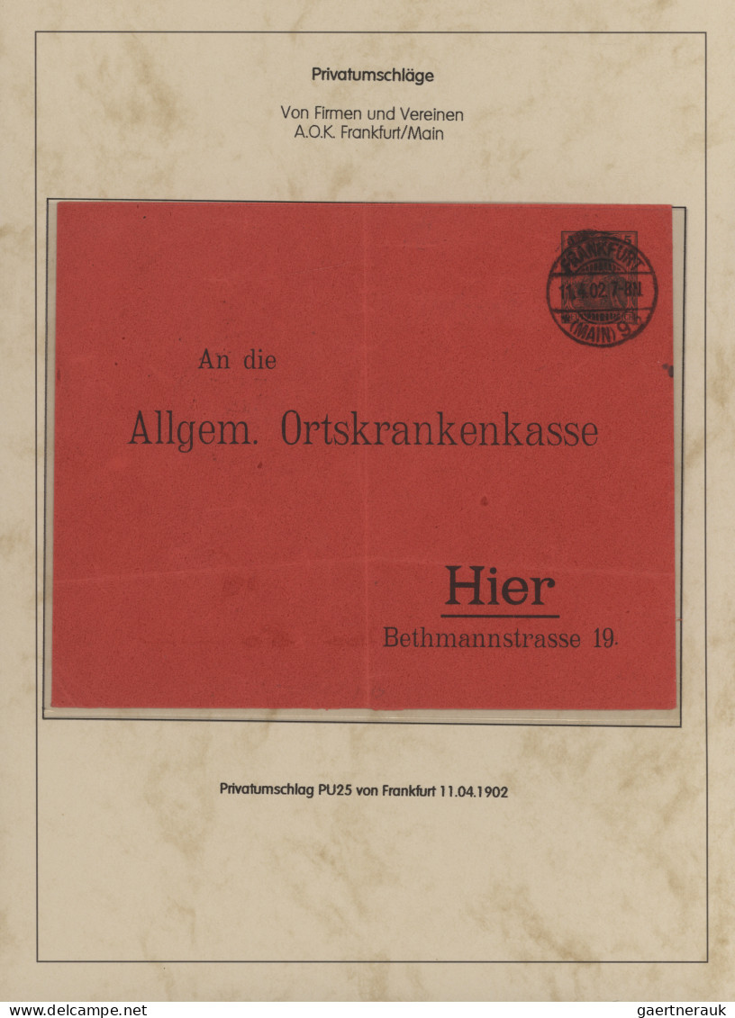 Deutsches Reich - Germania: 1901-1921, Germania-Ausgaben, Sammlung von 76 Privat