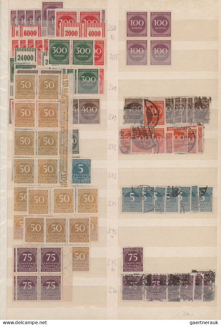 Deutsches Reich - Inflation: 1916/1923, Guter Posten Der Inflationsausgaben In B - Collections