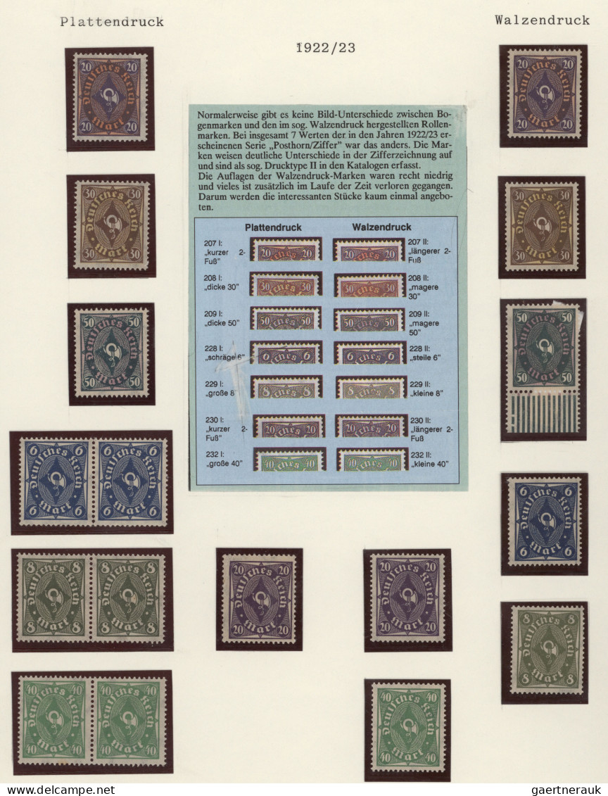 Deutsches Reich - Inflation: 1919/1923, postfrische Spezialsammlung der Inflatio