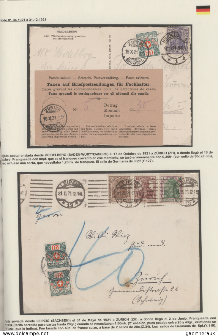 Deutsches Reich - Inflation: 1921/1923: Kollektion Von 28 Briefen, Postkarten Un - Colecciones