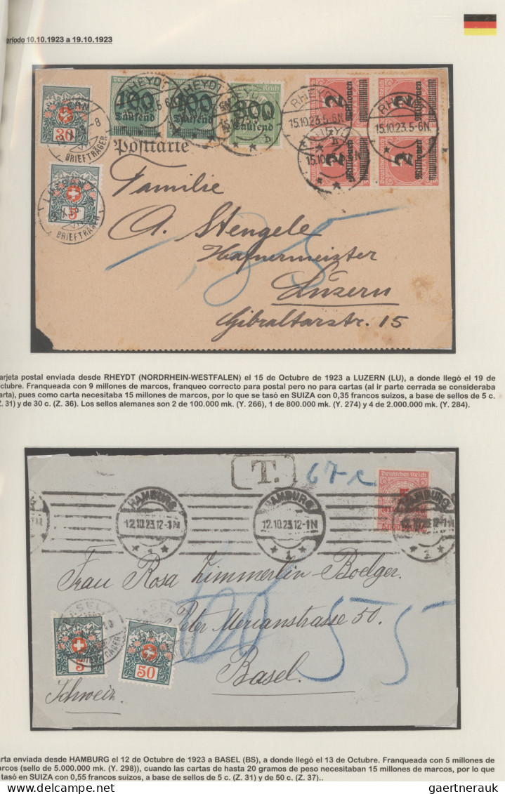 Deutsches Reich - Inflation: 1921/1923: Kollektion Von 28 Briefen, Postkarten Un - Collections