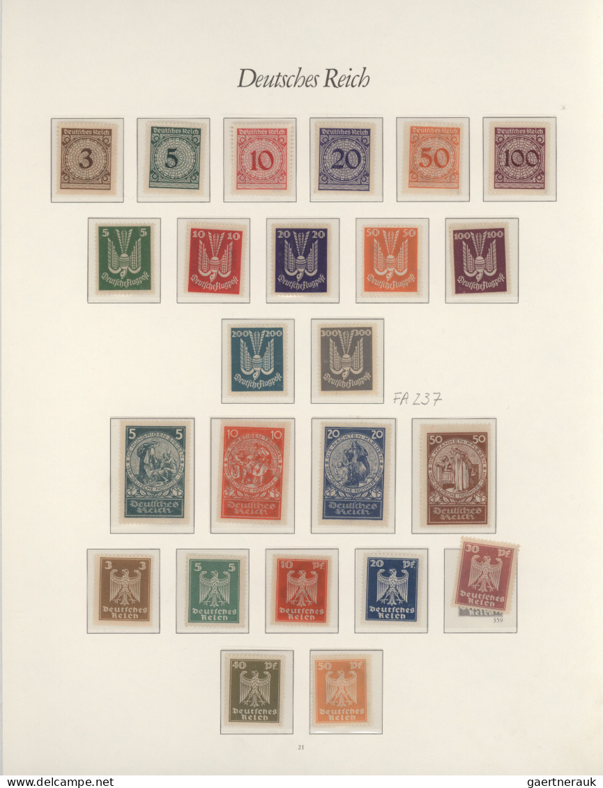 Deutsches Reich - Weimar: 1923/1932, In Den Hauptnummern Komplette, Meist Postfr - Collections