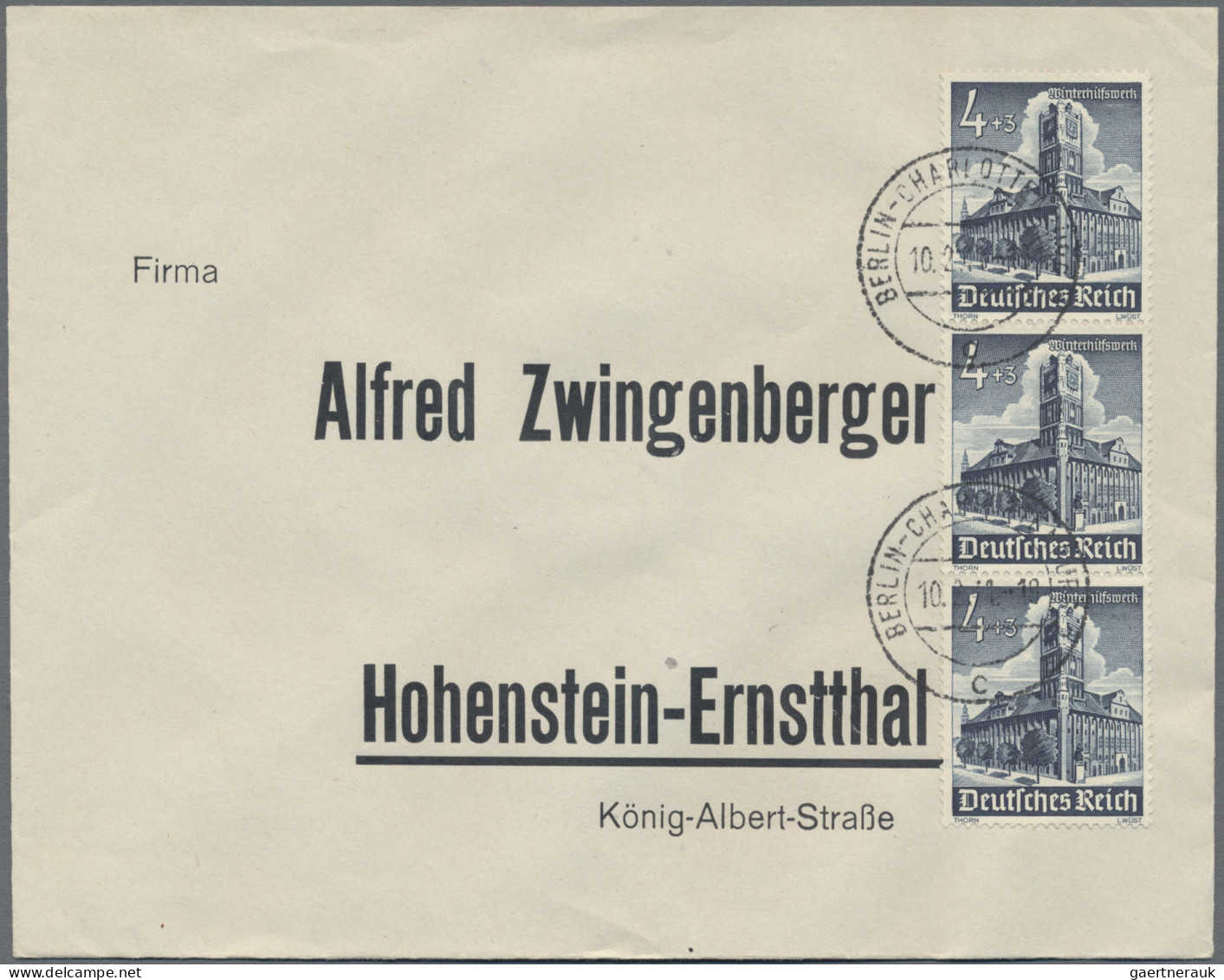 Deutsches Reich - 3. Reich: 1933/1944, Guter Posten Mit über 400 Briefen Und Kar - Briefe U. Dokumente