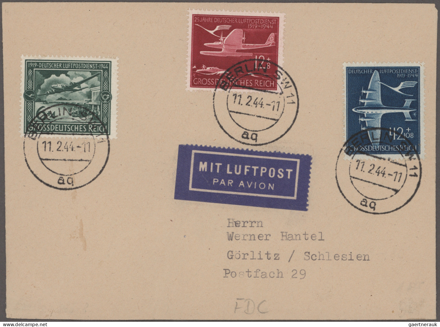 Deutsches Reich - 3. Reich: 1933/1944, Partie Von 31 Briefen Und Karten Mit Inte - Covers & Documents