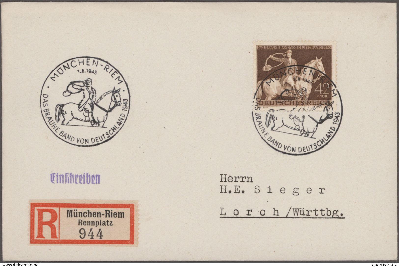 Deutsches Reich - 3. Reich: 1933/1944, Vielseitige Partie Von Ca. 106 Briefen Un - Lettres & Documents