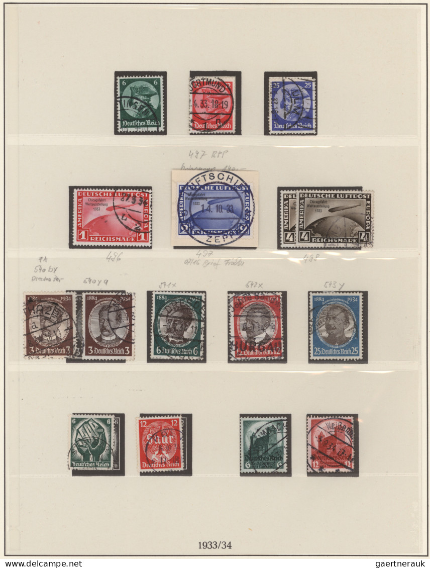 Deutsches Reich - 3. Reich: 1933/1945, Augenscheinlich In Den Hauptnummern überk - Used Stamps