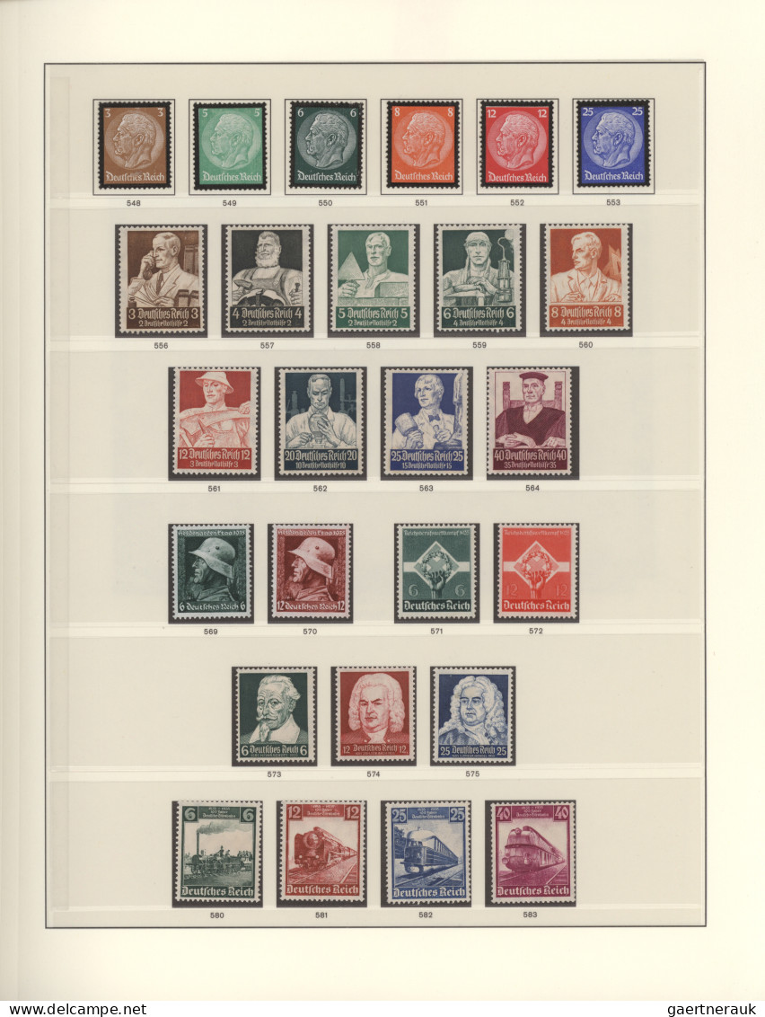 Deutsches Reich - 3. Reich: 1933/1945, In Den Hauptnummern Komplette Sammlung Im - Used Stamps