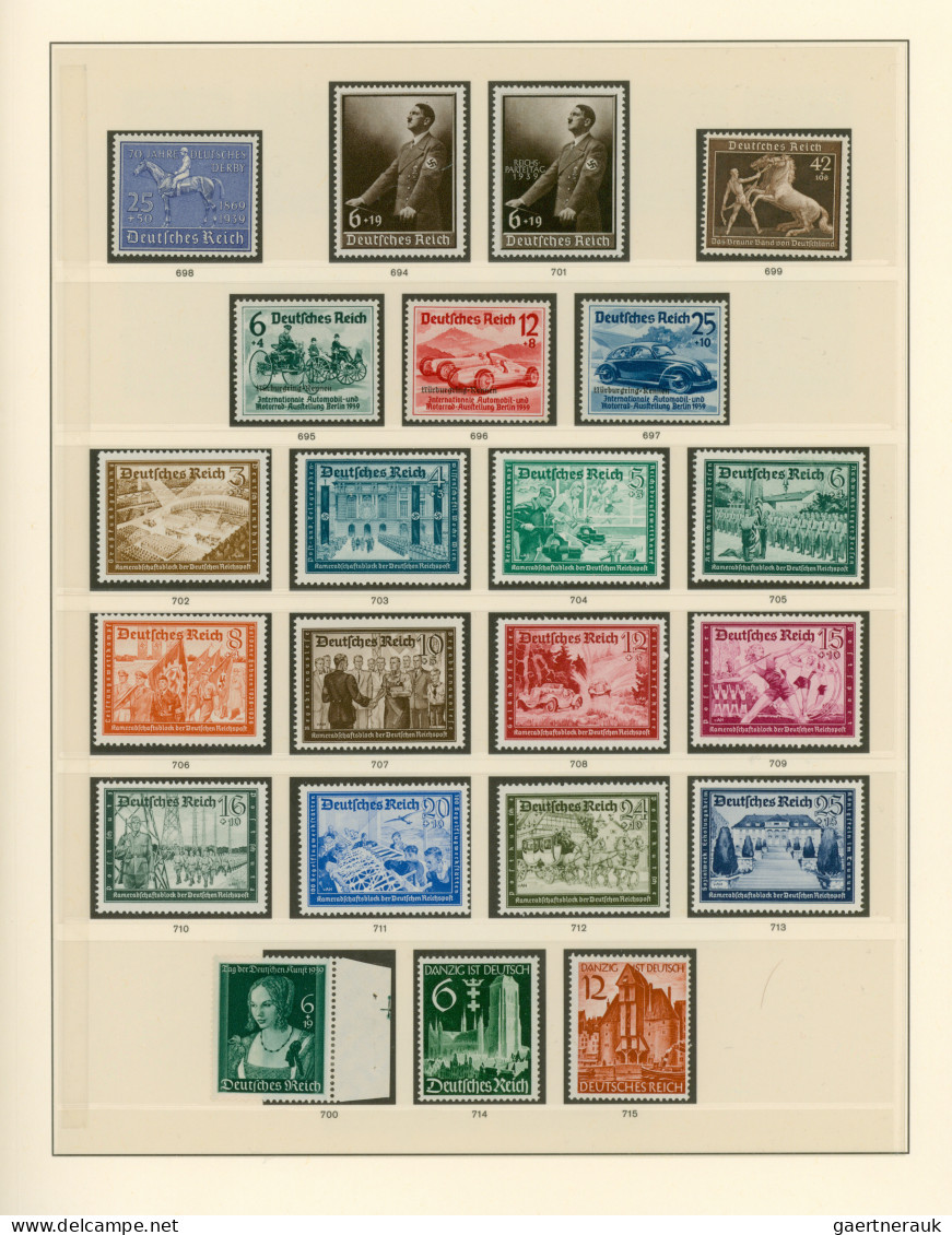 Deutsches Reich - 3. Reich: 1933/1945, Meist Ungebrauchte/postfrische, Vereinzel - Used Stamps