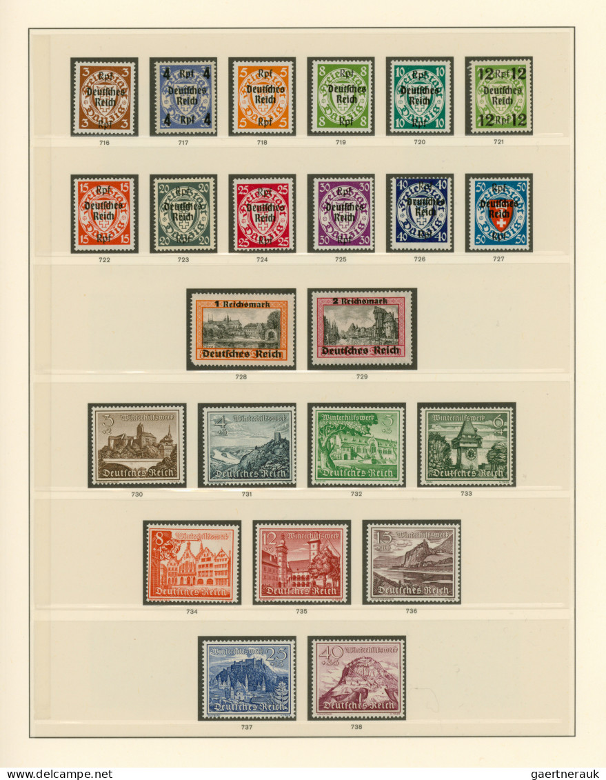 Deutsches Reich - 3. Reich: 1933/1945, Meist Ungebrauchte/postfrische, Vereinzel - Used Stamps