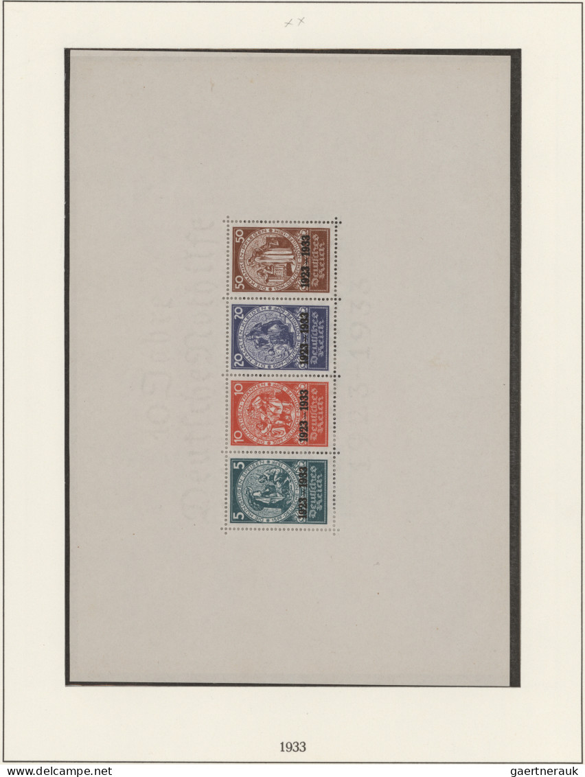 Deutsches Reich - 3. Reich: 1933/1945, Schöne Postfrische Kollektion Der Ausgabe - Unused Stamps