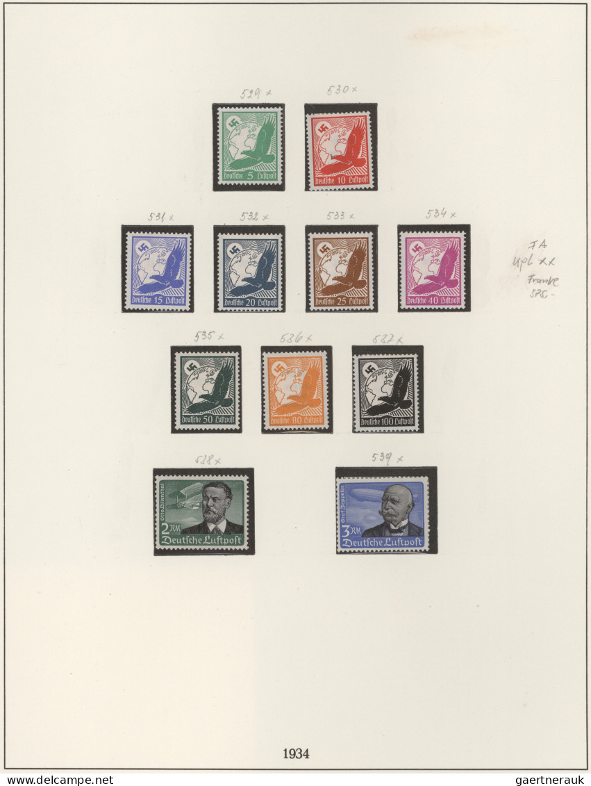 Deutsches Reich - 3. Reich: 1933/1945, Schöne Postfrische Kollektion Der Ausgabe - Unused Stamps