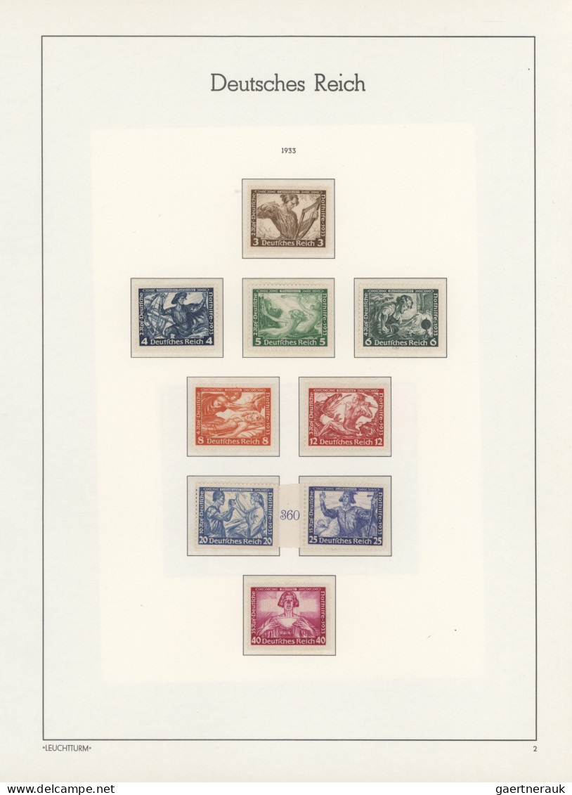 Deutsches Reich - 3. Reich: 1933/1945, Schöne Postfrische Qualitätssammlung Der - Unused Stamps
