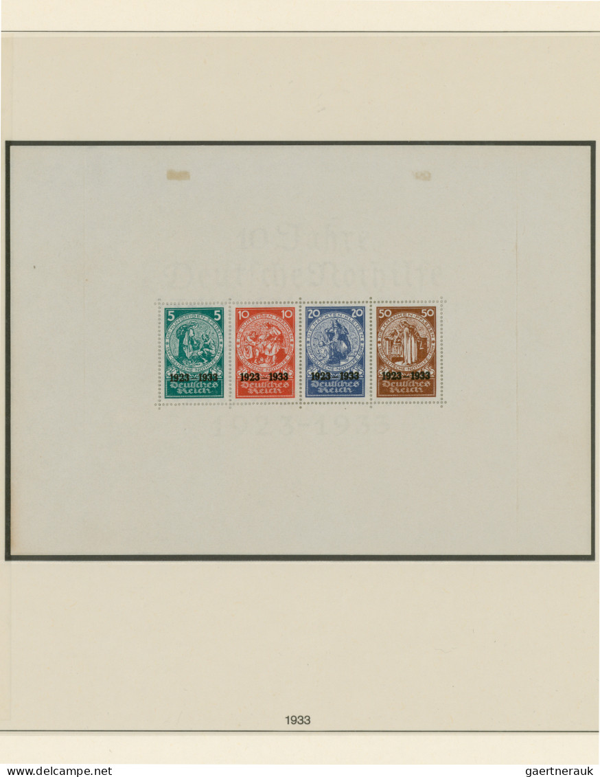 Deutsches Reich - 3. Reich: 1933/1945, Ungebrauchte/postfrische Sammlung Im Lind - Unused Stamps