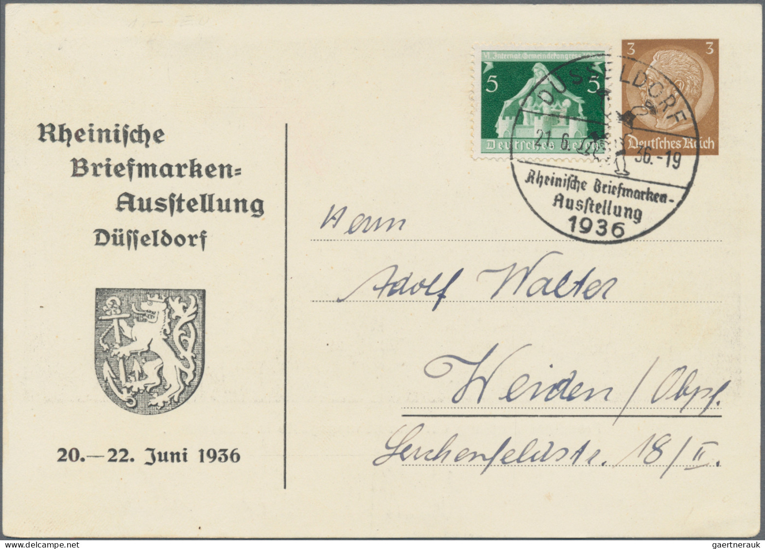 Deutsches Reich - 3. Reich: 1934/1944, Umfangreicher Und Vielseitiger Bestand Mi - Lettres & Documents