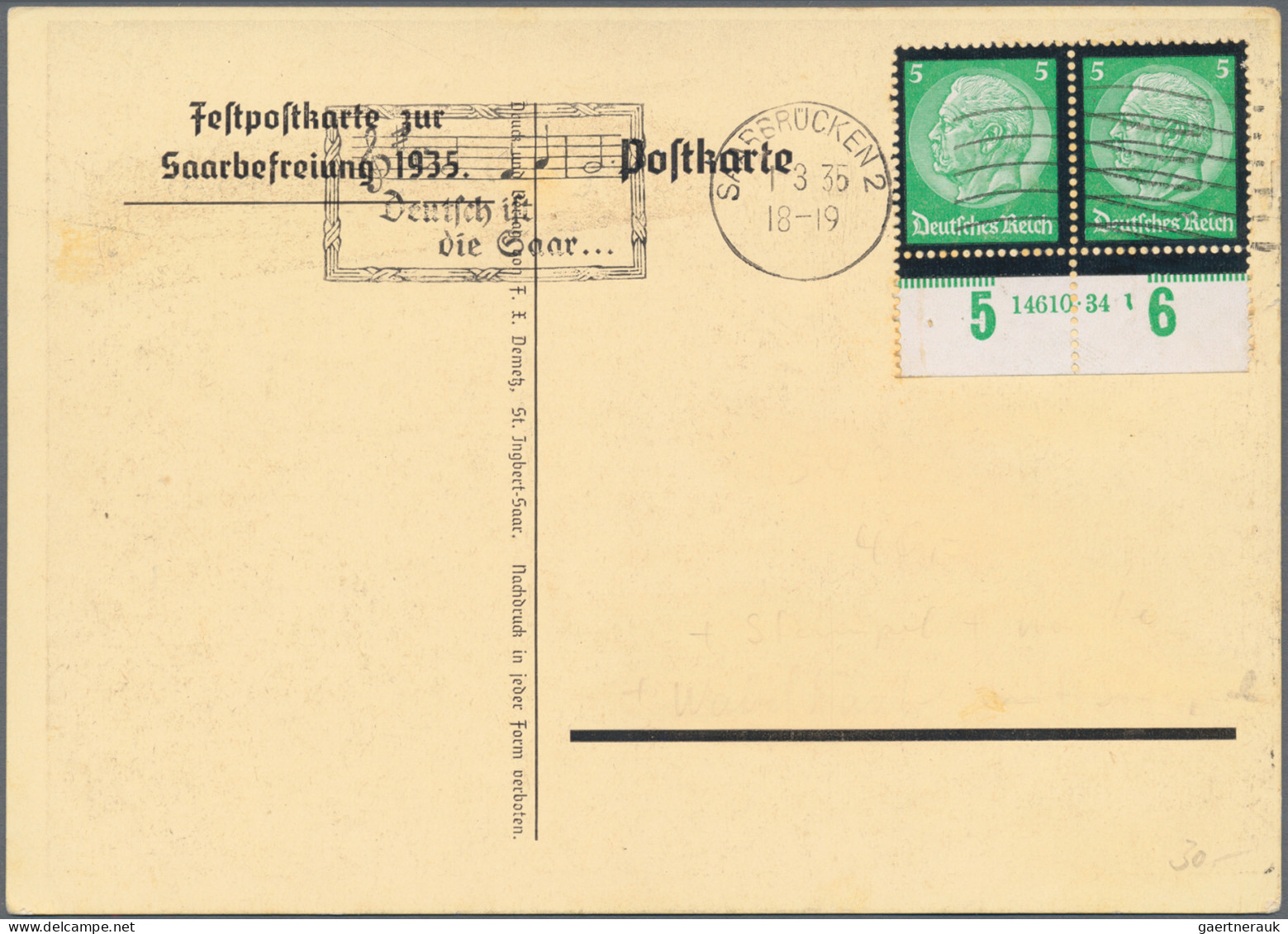 Deutsches Reich - 3. Reich: 1934/1944, Umfangreicher Und Vielseitiger Bestand Mi - Lettres & Documents