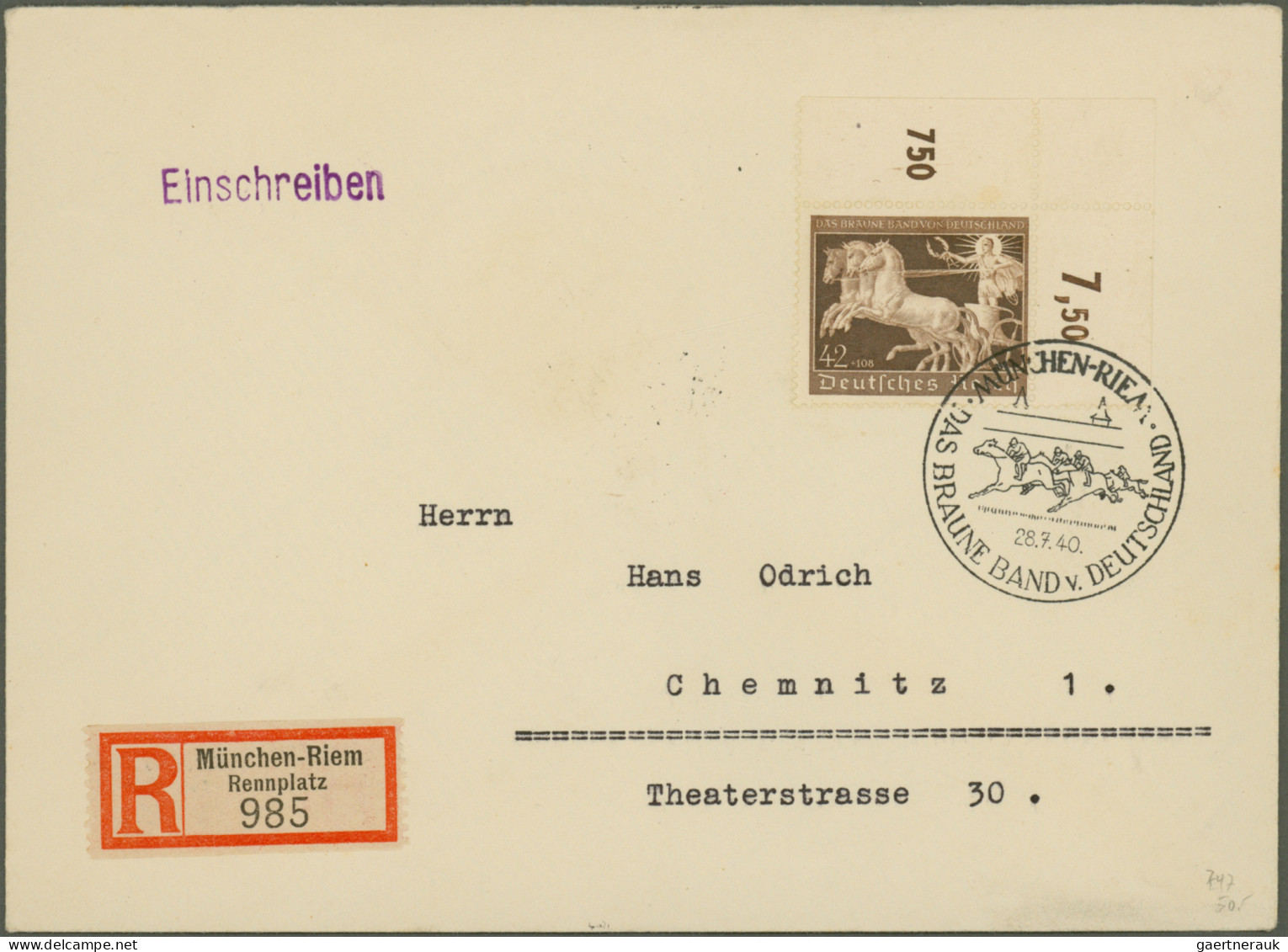 Deutsches Reich - 3. Reich: 1934/1944, Vielseitige Partie Von Ca. 130 Briefen Un - Cartas & Documentos