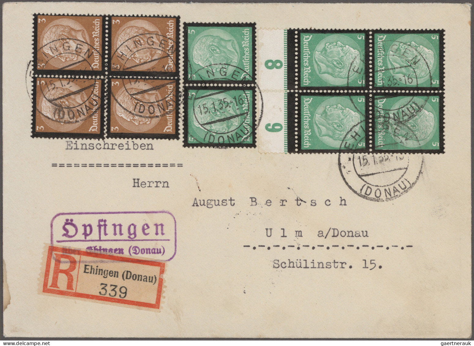 Deutsches Reich - 3. Reich: 1935/1944, Partie Von Ca. 42 Belegen, Dabei Sonderst - Lettres & Documents