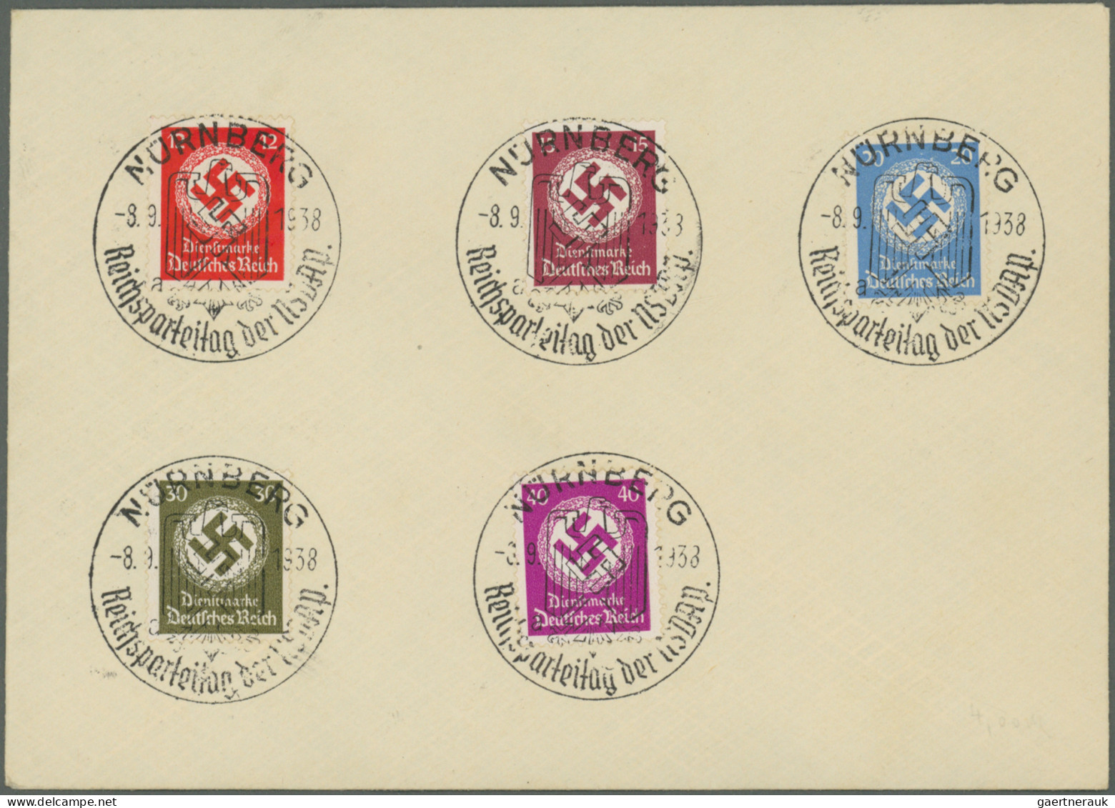 Deutsches Reich - 3. Reich: 1936/1944, III.Reich Und Etwas Besetzungen, Saubere - Brieven En Documenten