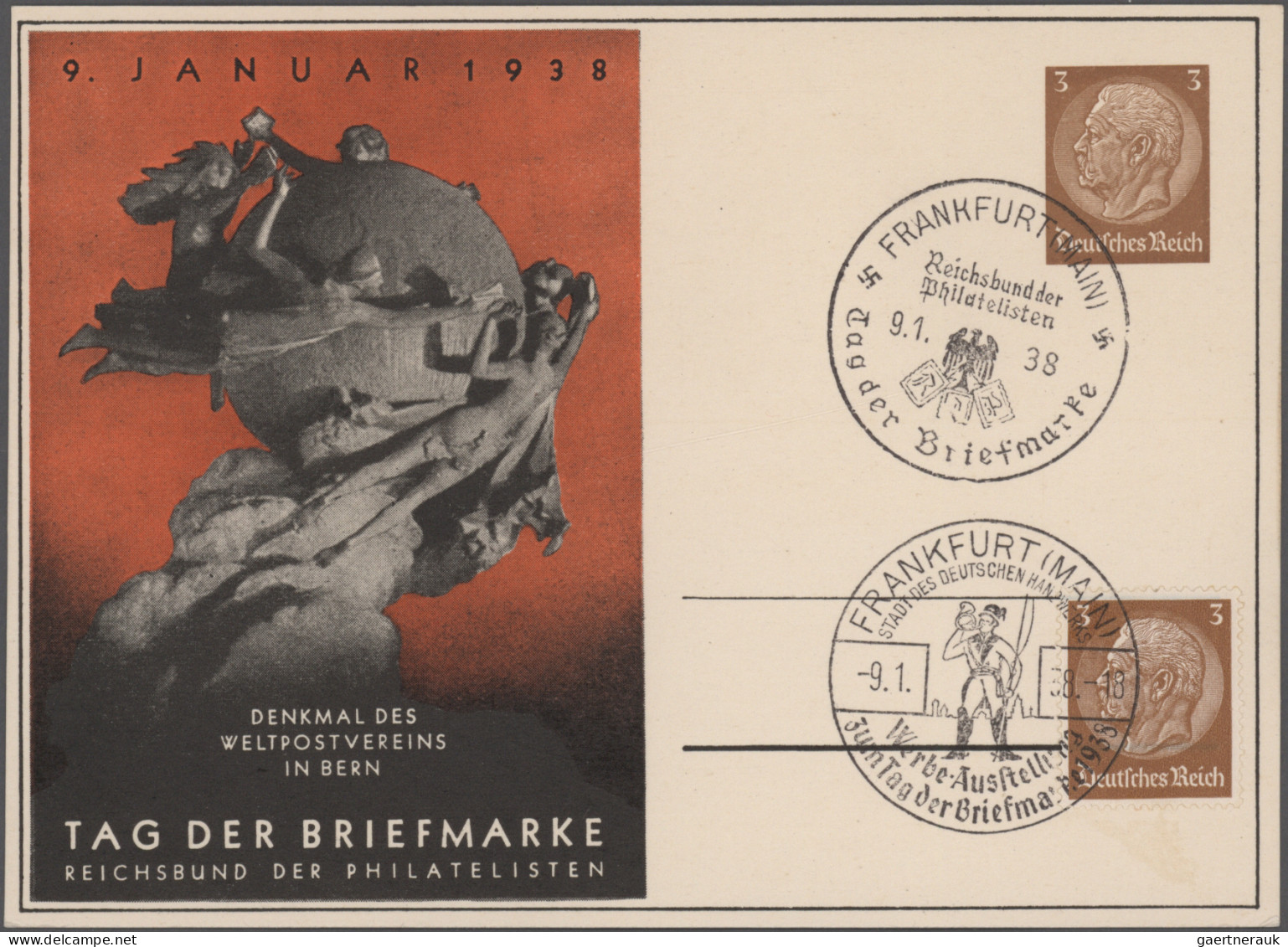 Deutsches Reich - 3. Reich: 1936/1944, Sammlung von ca. 89 Belegen mit insbesond