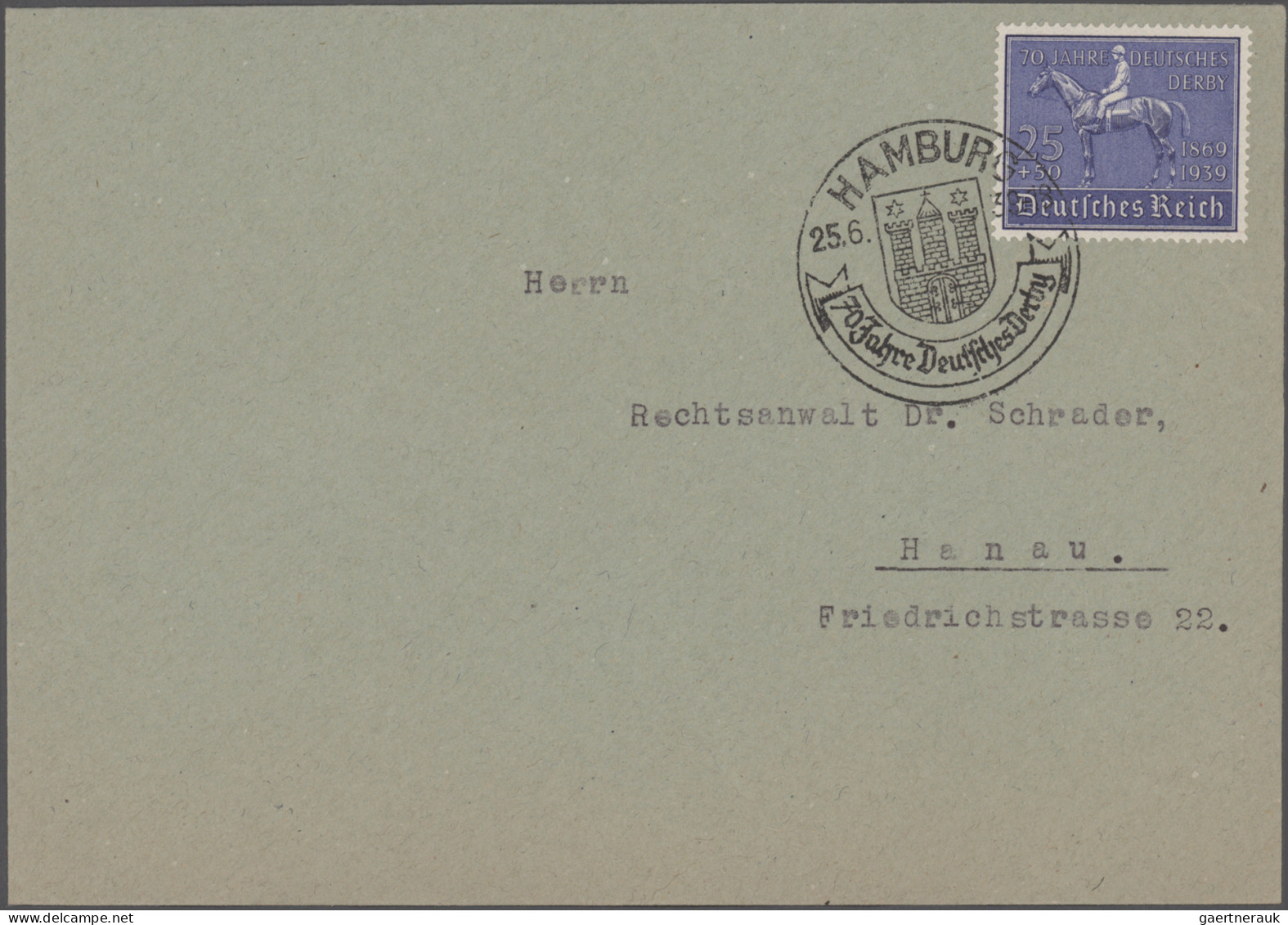 Deutsches Reich - 3. Reich: 1936/1944, Sammlung von ca. 89 Belegen mit insbesond