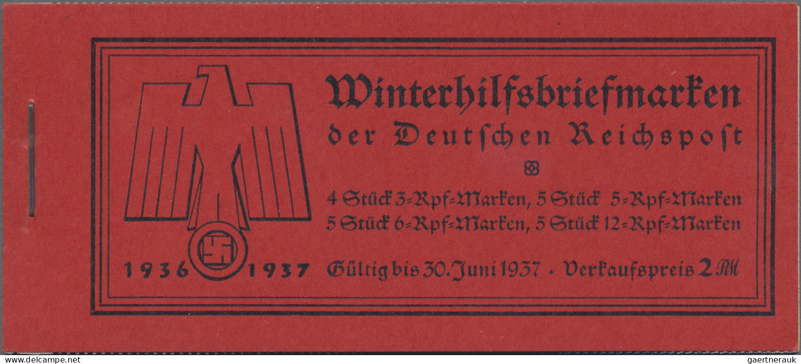 Deutsches Reich - Markenheftchen: 1936/1940, Posten Von 5 Postfrischen Markenhef - Cuadernillos