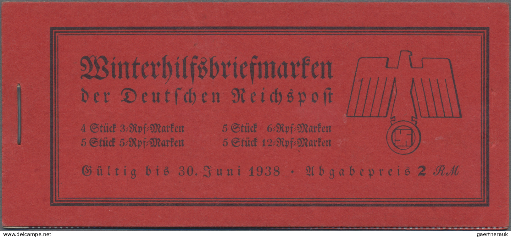 Deutsches Reich - Markenheftchen: 1936/1940, Posten Von 5 Postfrischen Markenhef - Markenheftchen