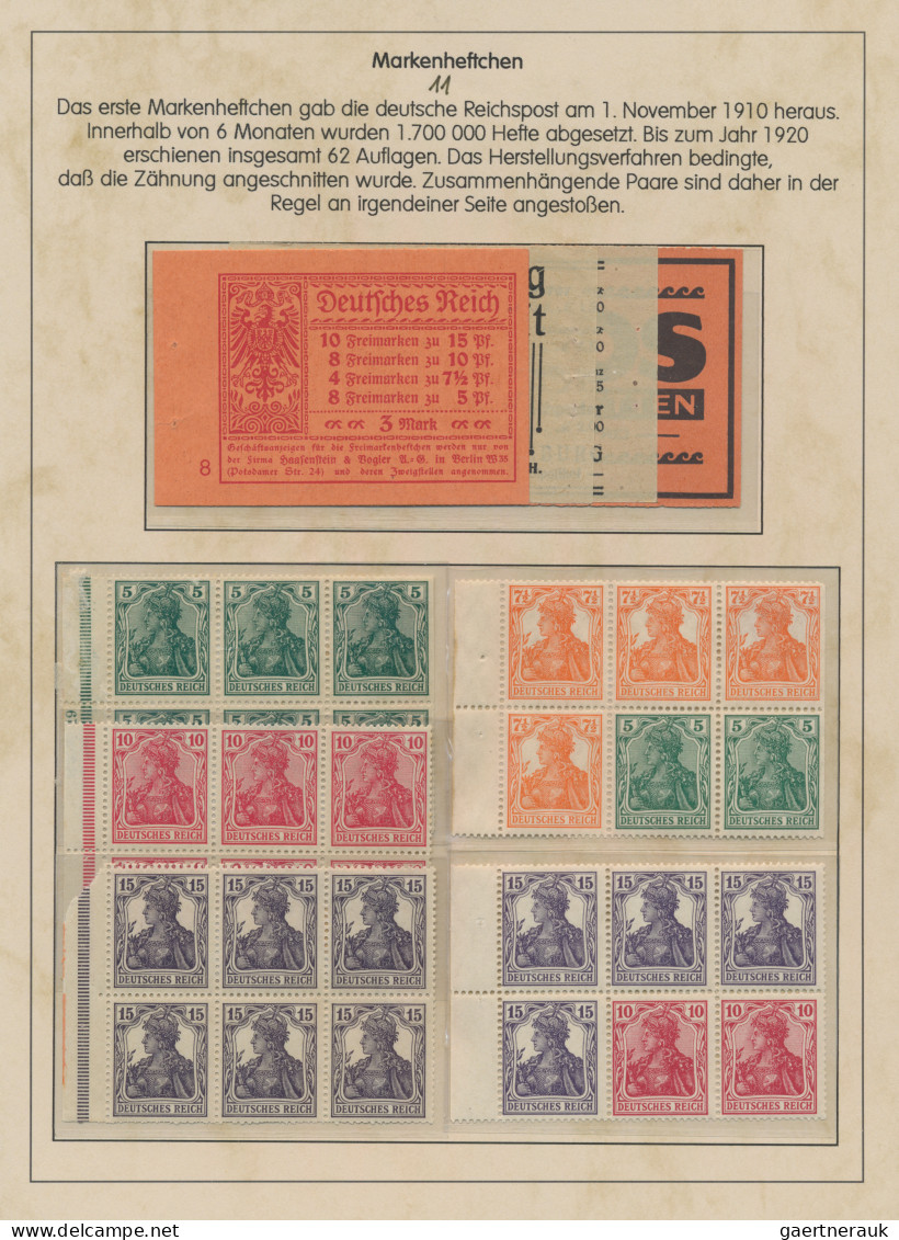 Deutsches Reich - Zusammendrucke: 1900-1922 (ca), Germania-Ausgabe-Zusammendruck