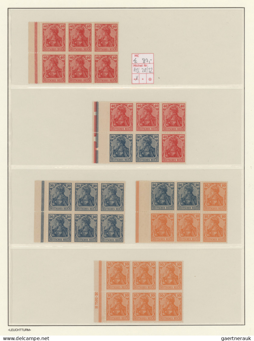 Deutsches Reich - Zusammendrucke: 1910/1921, Fast Nur Postfrische Qualitäts-Samm - Se-Tenant