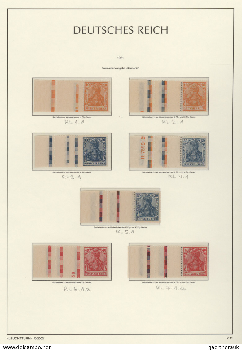 Deutsches Reich - Zusammendrucke: 1910/1921, fast nur postfrische Qualitäts-Samm