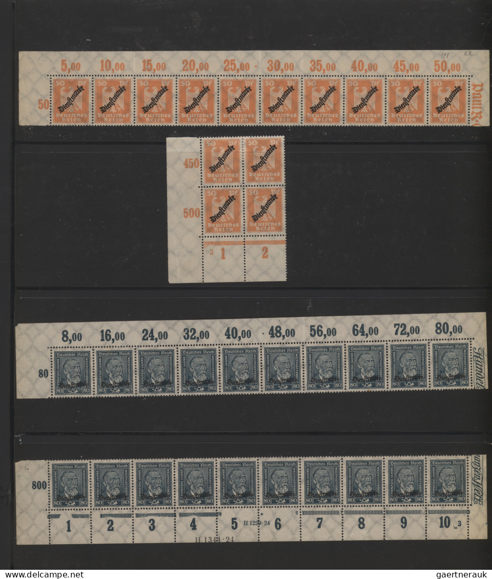 Deutsches Reich - Dienstmarken: 1903/1944, Gehaltvolle Spezialsammlung Der Diens - Servizio