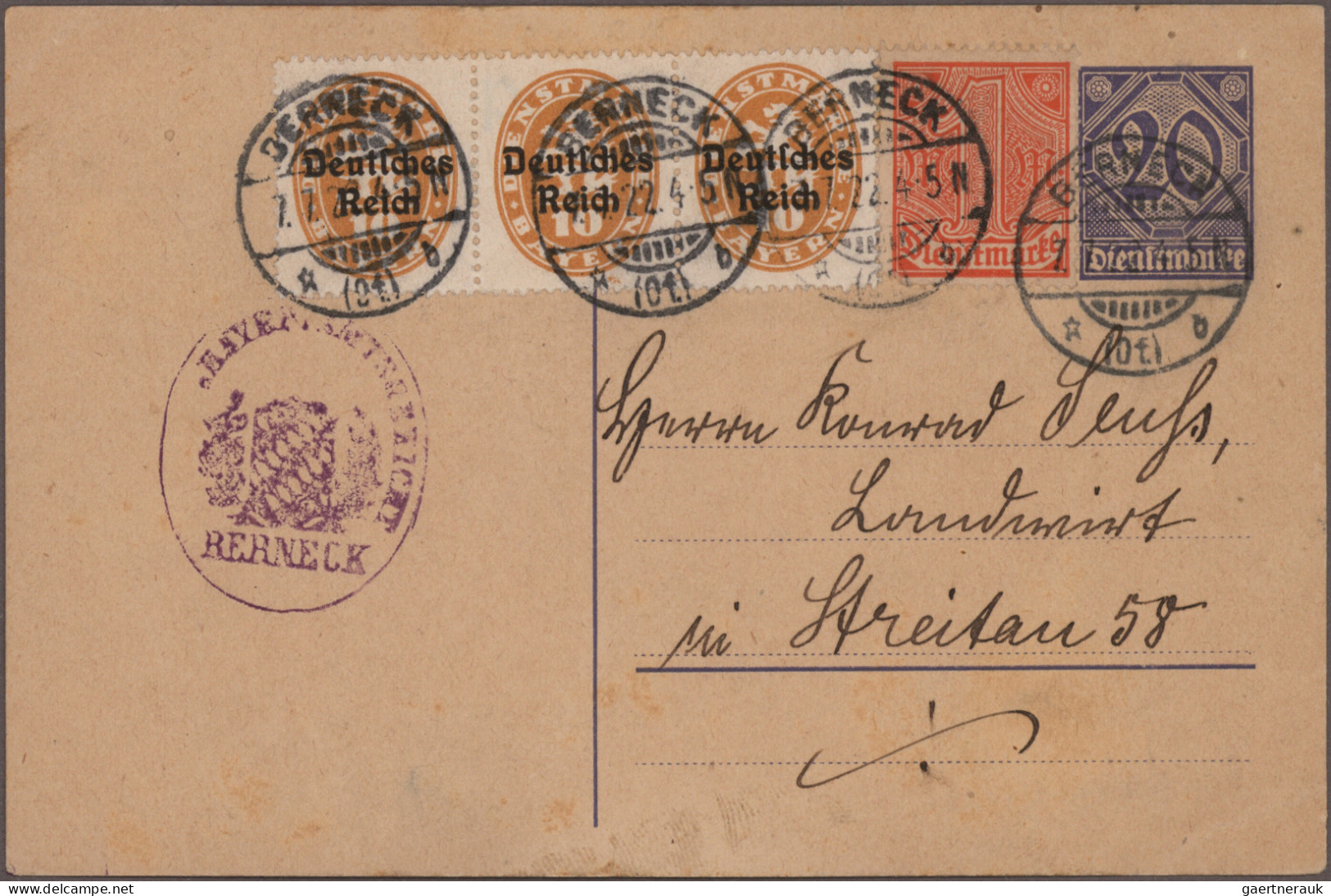 Deutsches Reich - Dienstmarken: 1903/23, Spannende, Fast Komplette Dienstmarkens - Oficial