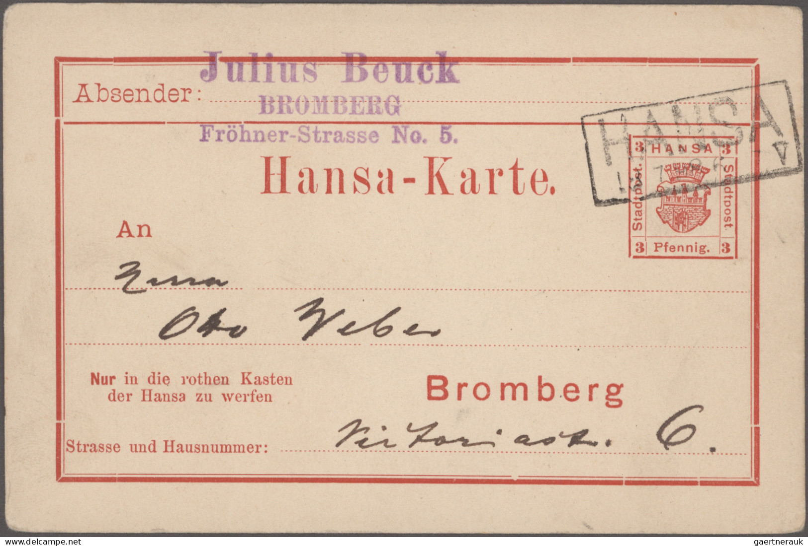 Deutsches Reich - Privatpost (Stadtpost): 1880/1890 Ca., Posten Mit Mehr Als 600 - Correos Privados & Locales