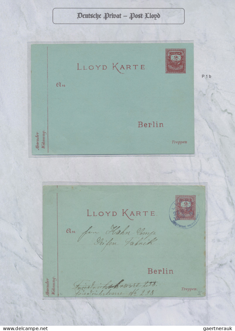 Deutsches Reich - Privatpost (Stadtpost): 1886/1887 "Berlin-Privatpost "E" LLOYD - Postes Privées & Locales