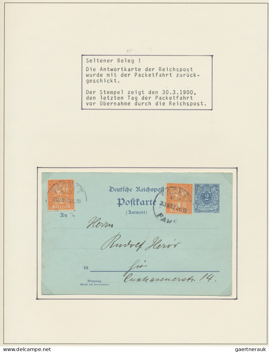 Deutsches Reich - Privatpost (Stadtpost): BERLIN/Packetfahrt/Hansa/Verkehrsansta - Private & Local Mails