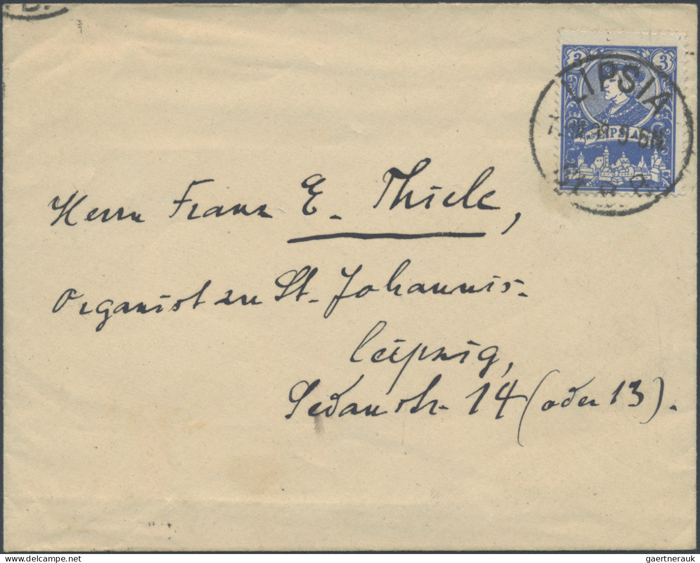 Deutsches Reich - Privatpost (Stadtpost): LEIPZIG A-G,1886-1922, Sammlung Der Di - Private & Local Mails