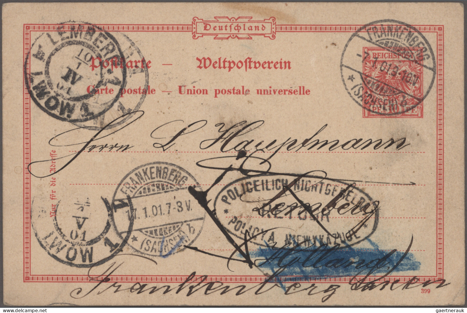 Deutsches Reich - Ganzsachen: 1872/1921, umfangreiche Sammlung von ca. 450 gebra